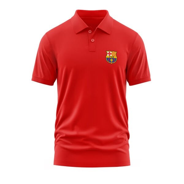 Barcelona Kırmızı Polo Tişört