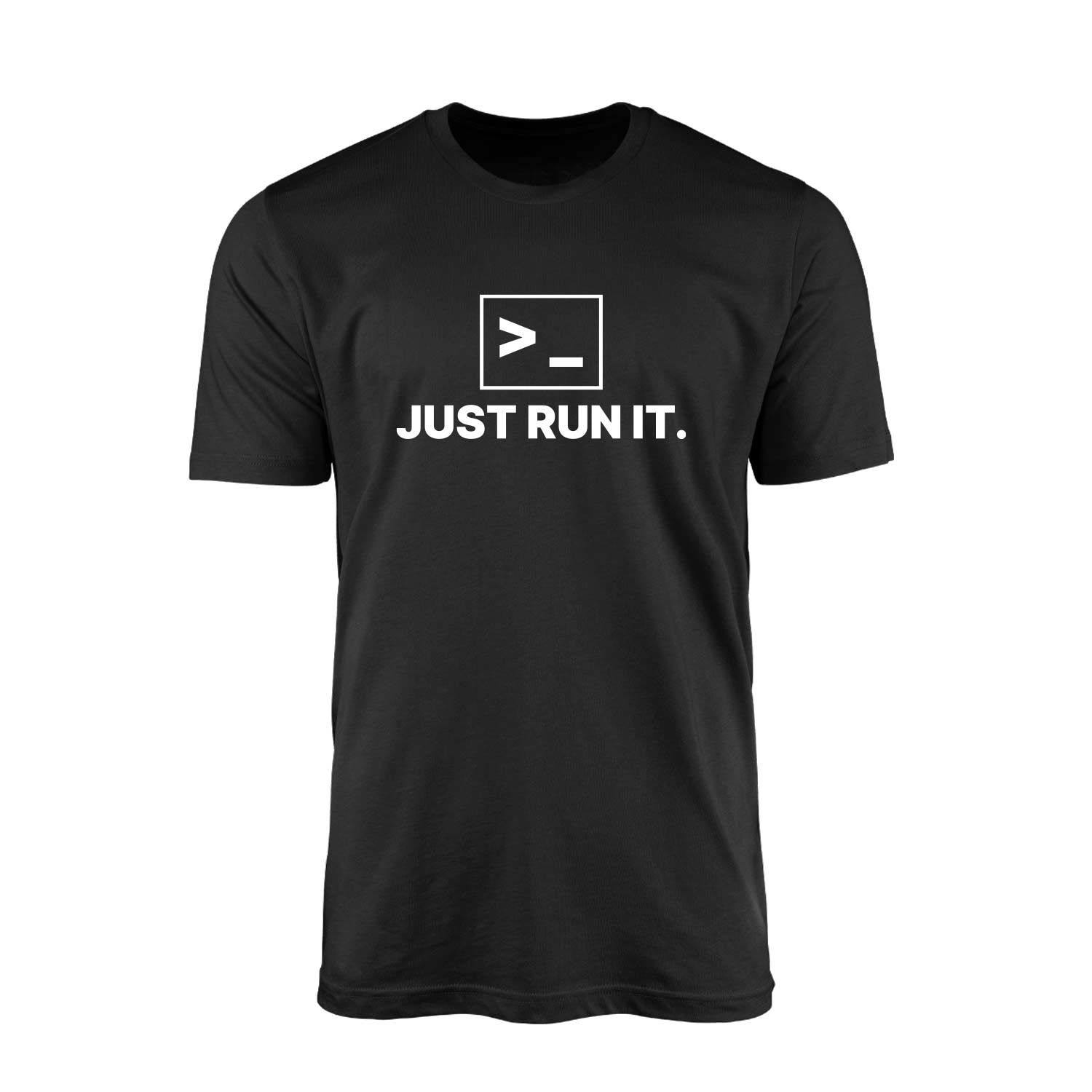 Just Run It. Siyah Tişört