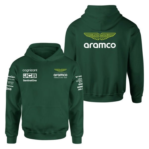 Aston Martin 2024 Teamline Koyu Yeşil Hoodie