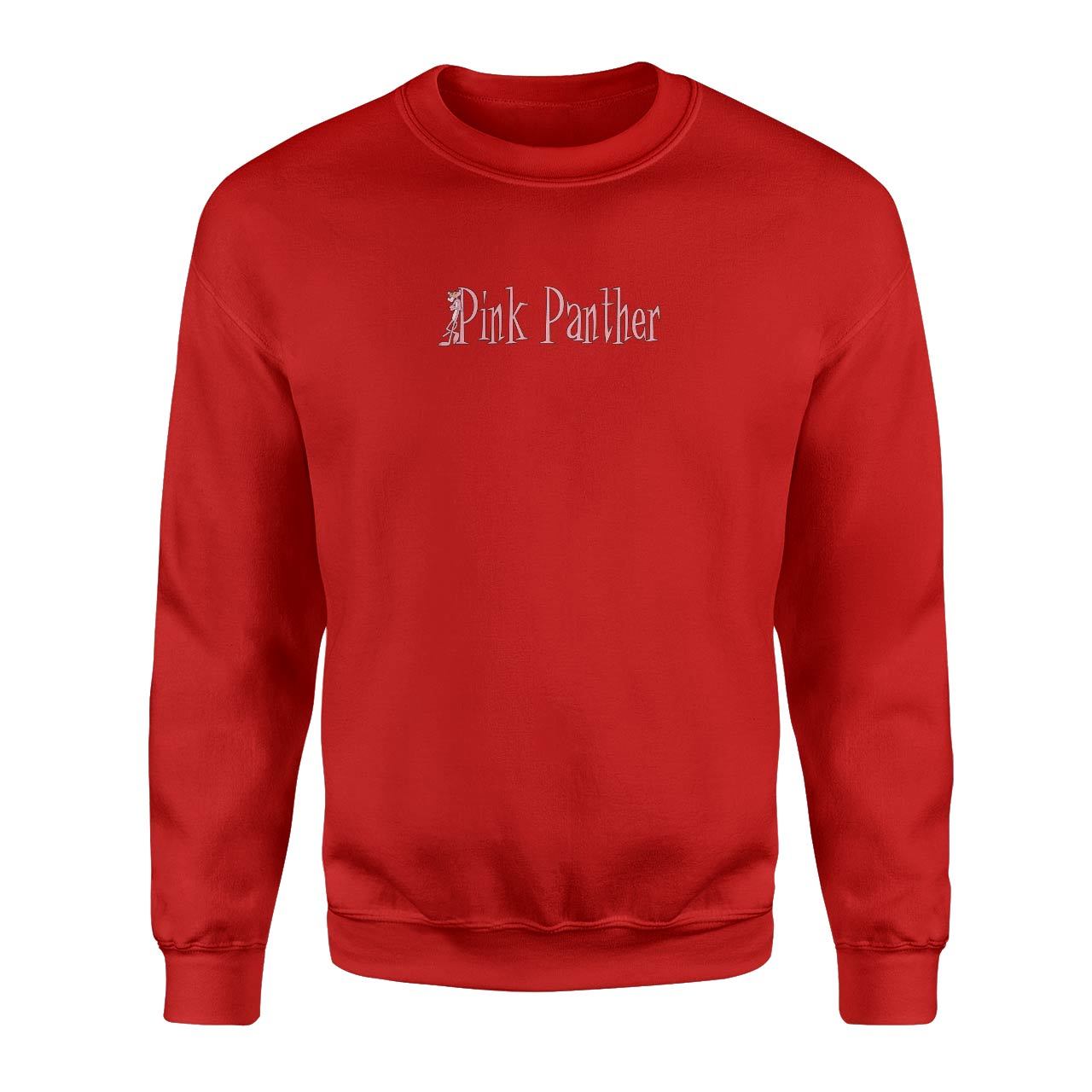 Pembe Panter Kırmızı Sweatshirt
