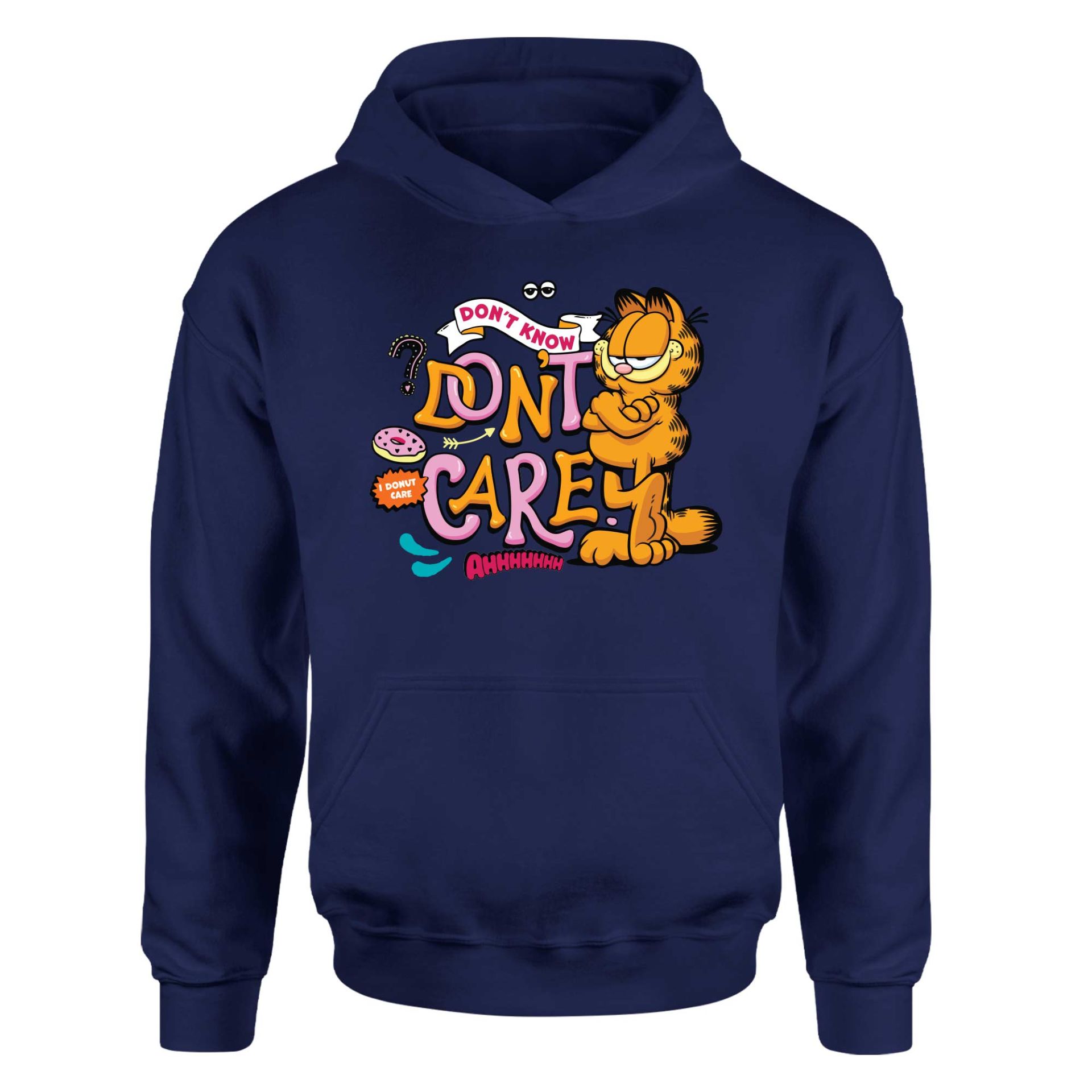 Garfield | I Don't Care Lacivert Hoodie