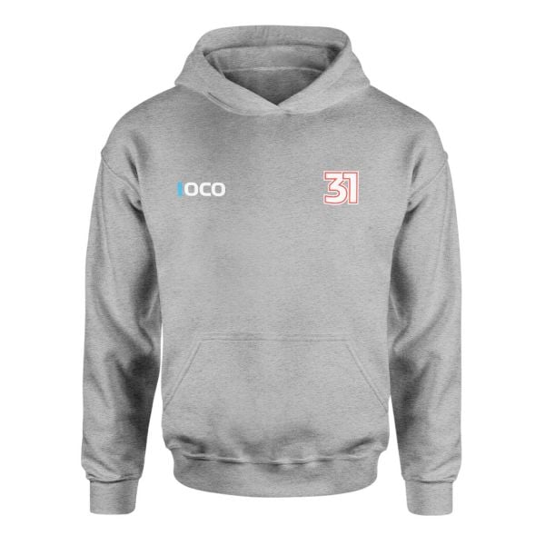 Estaban Ocon 31 Gri Hoodie