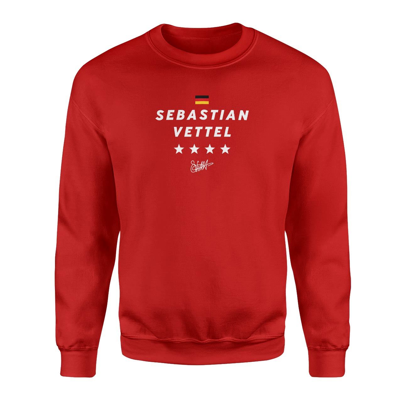 Sebastian Vettel Kırmızı Sweatshirt
