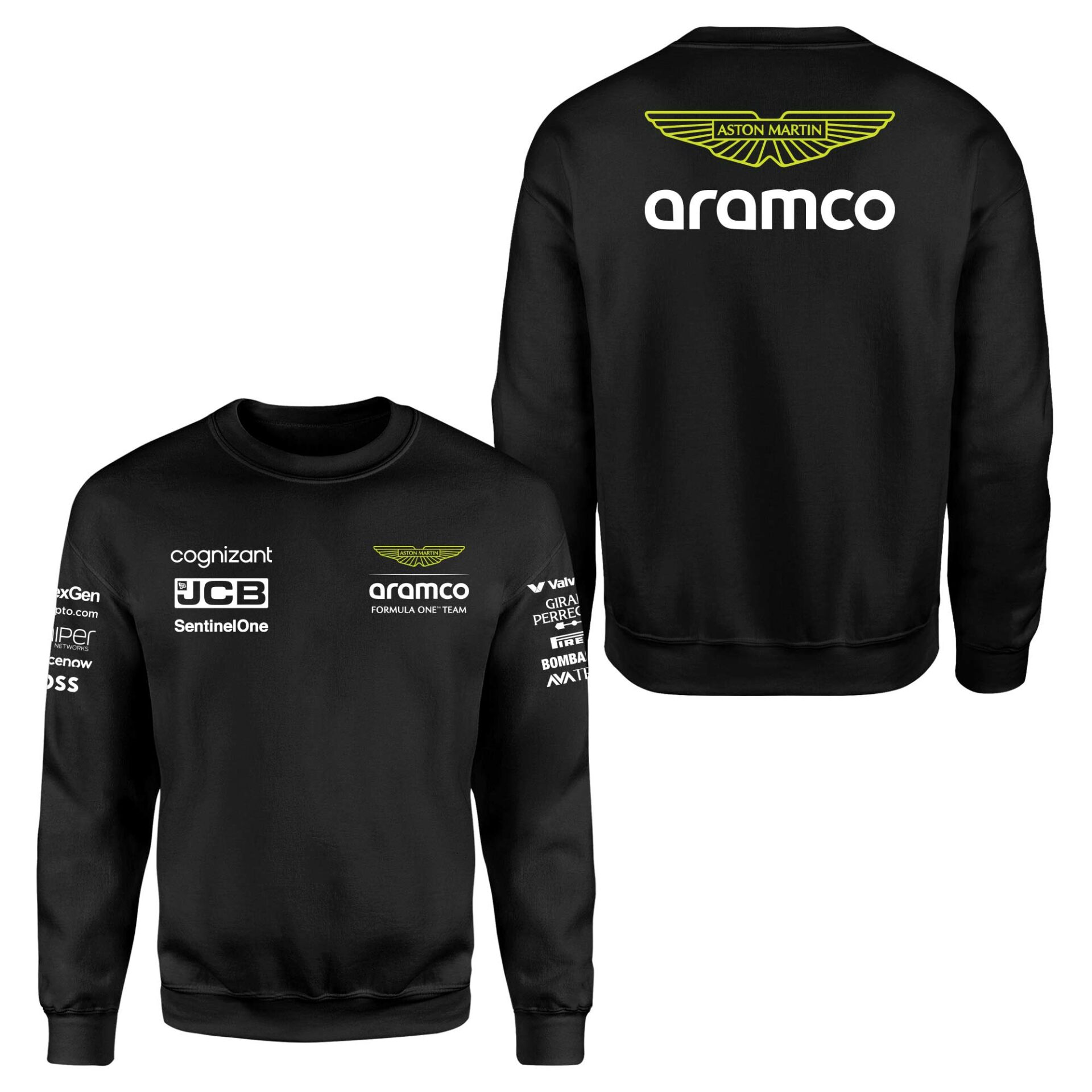 Aston Martin 2024 Teamline Siyah Sweatshirt