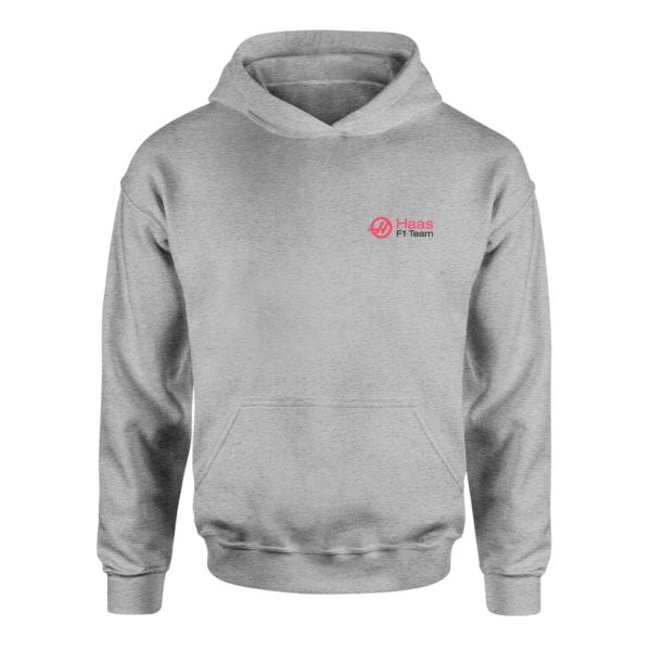 Haas F1 Team Gri Hoodie