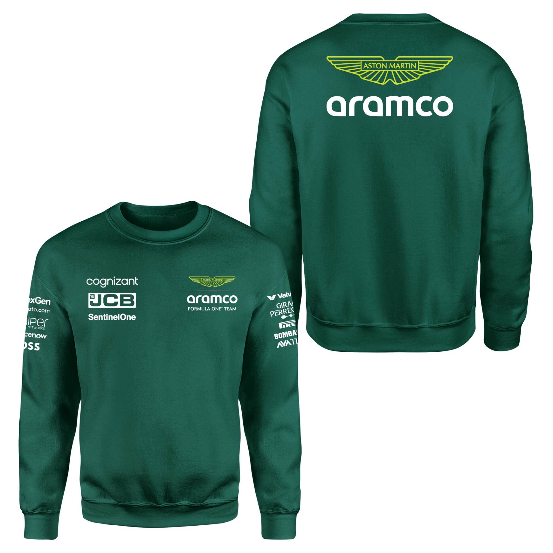 Aston Martin 2024 Teamline Nefti Yeşili Sweatshirt
