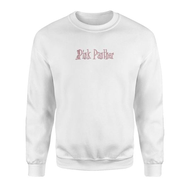 Pembe Panter Beyaz Sweatshirt