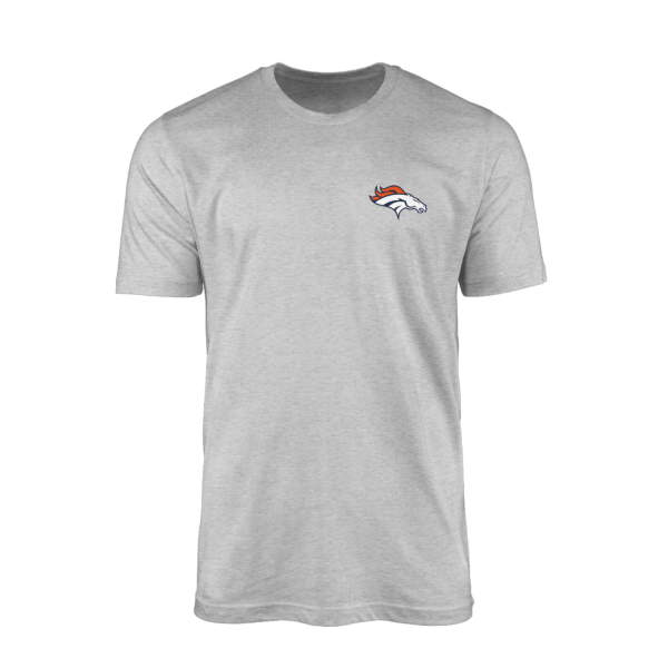 Denver Broncos Superior Logo Gri Tshirt