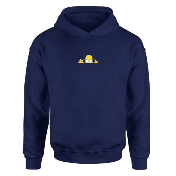 Homer Simpson Lacivert Hoodie