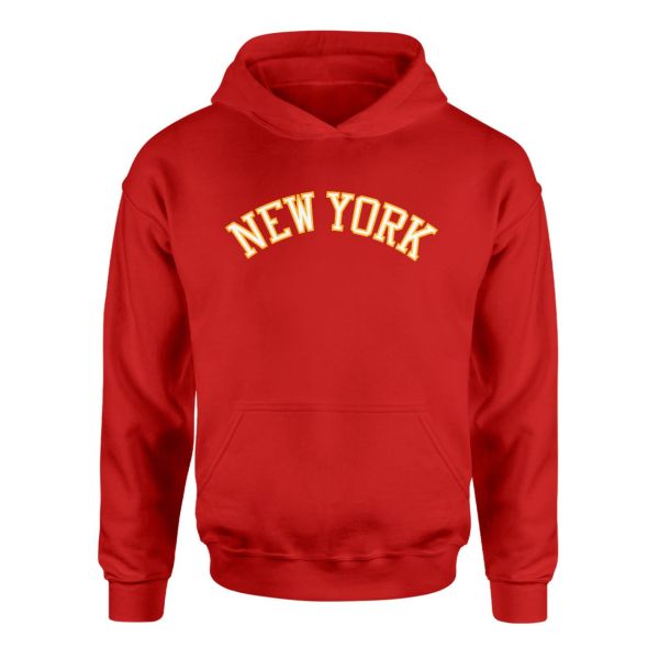 New York Arch Kırmızı Hoodie