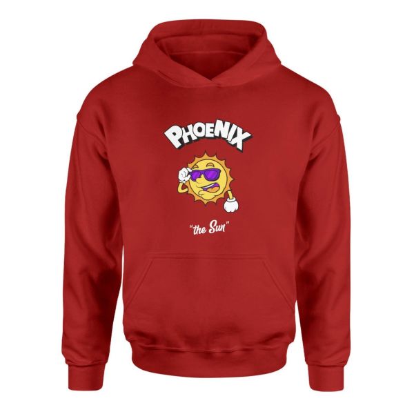 Suns Cartoon Kırmızı Hoodie