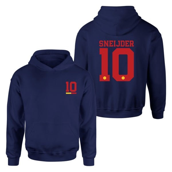 Sneijder 10 Lacivert Forma Hoodie