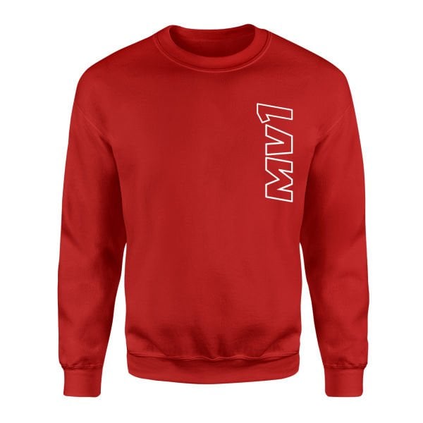 MV1 | Max Verstappen 1 Kırmızı Sweatshirt