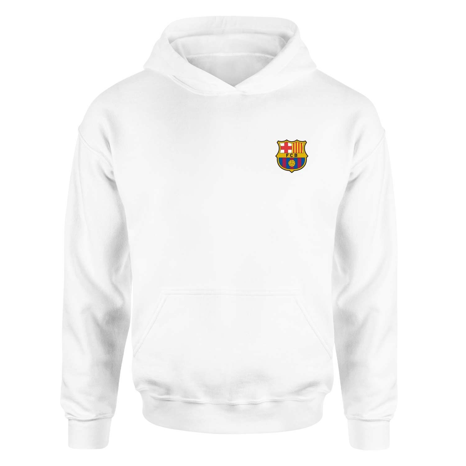 FC Barcelona Beyaz Hoodie
