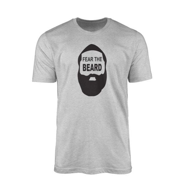 Fear The Beard Gri Tshirt
