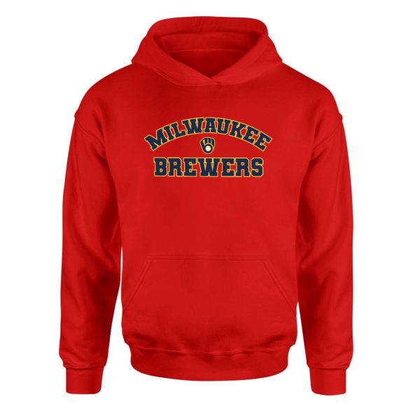 Milwaukee Brewers Kırmızı Hoodie