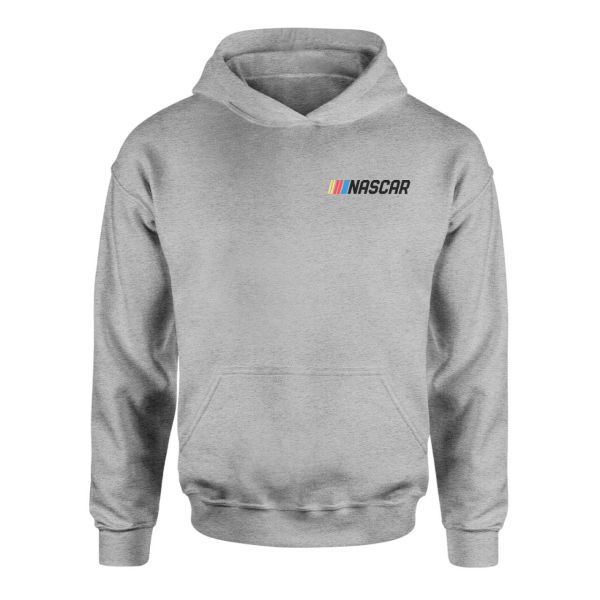 Nascar Superior Logo Gri Hoodie