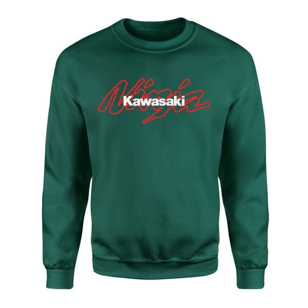 Kawasaki Ninja Nefti Yeşili Sweatshirt