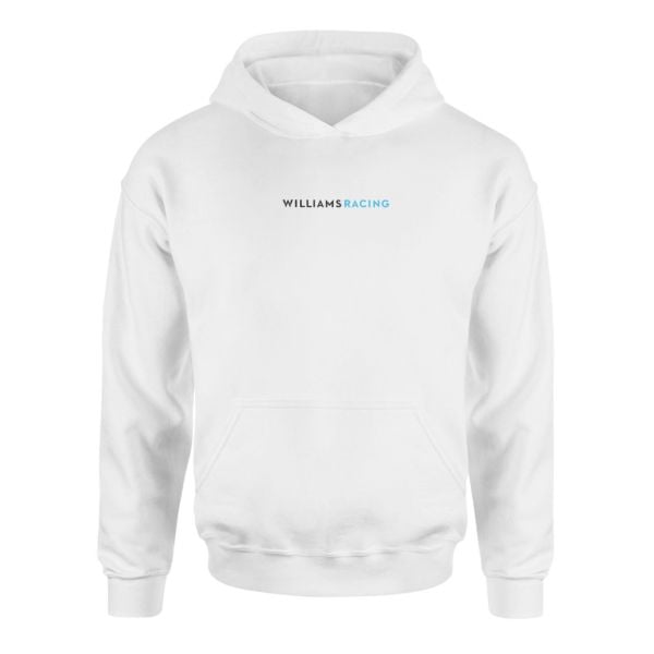 Williams Racing Text Beyaz Hoodie