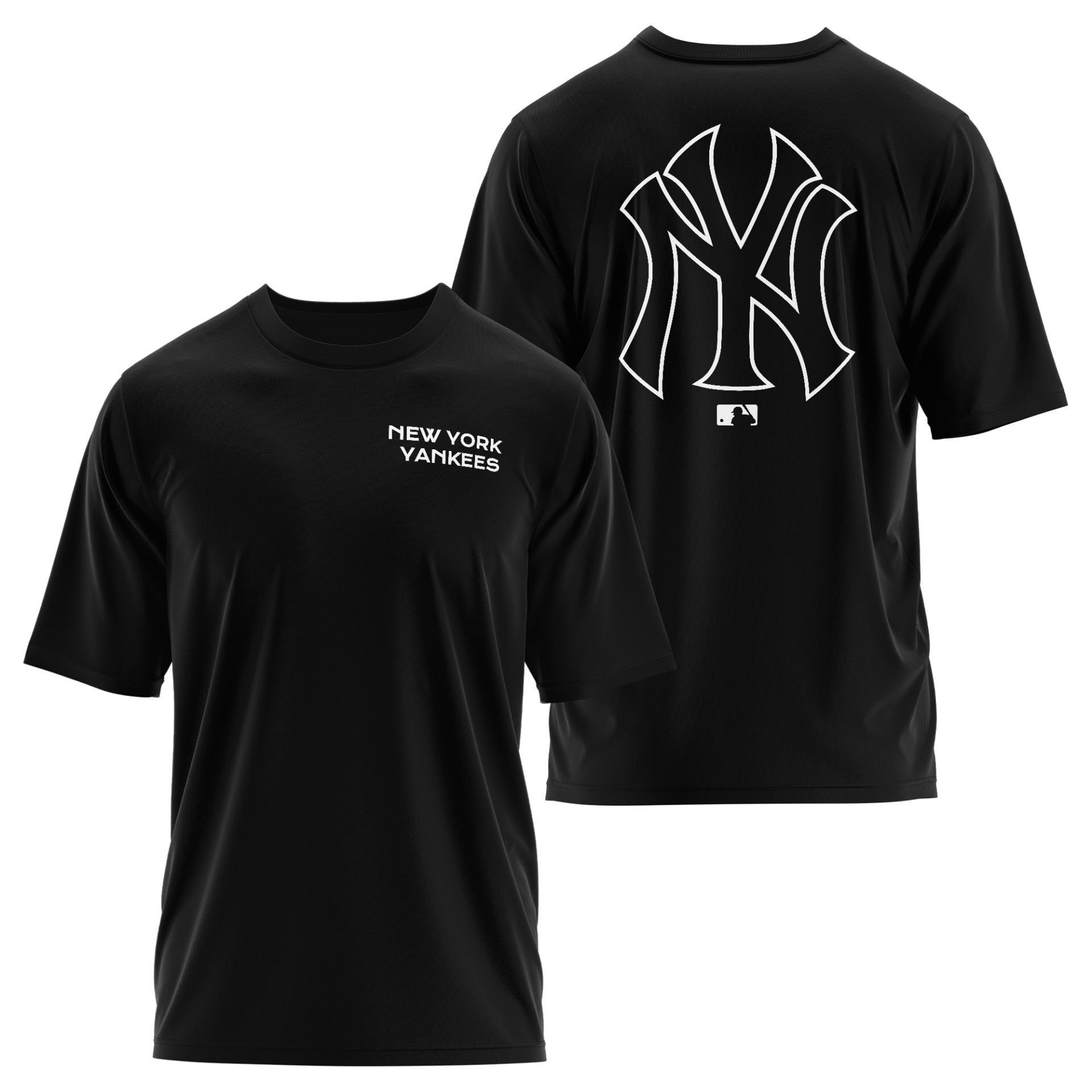 New York Yankees MLB Edition Siyah Oversize Tişört
