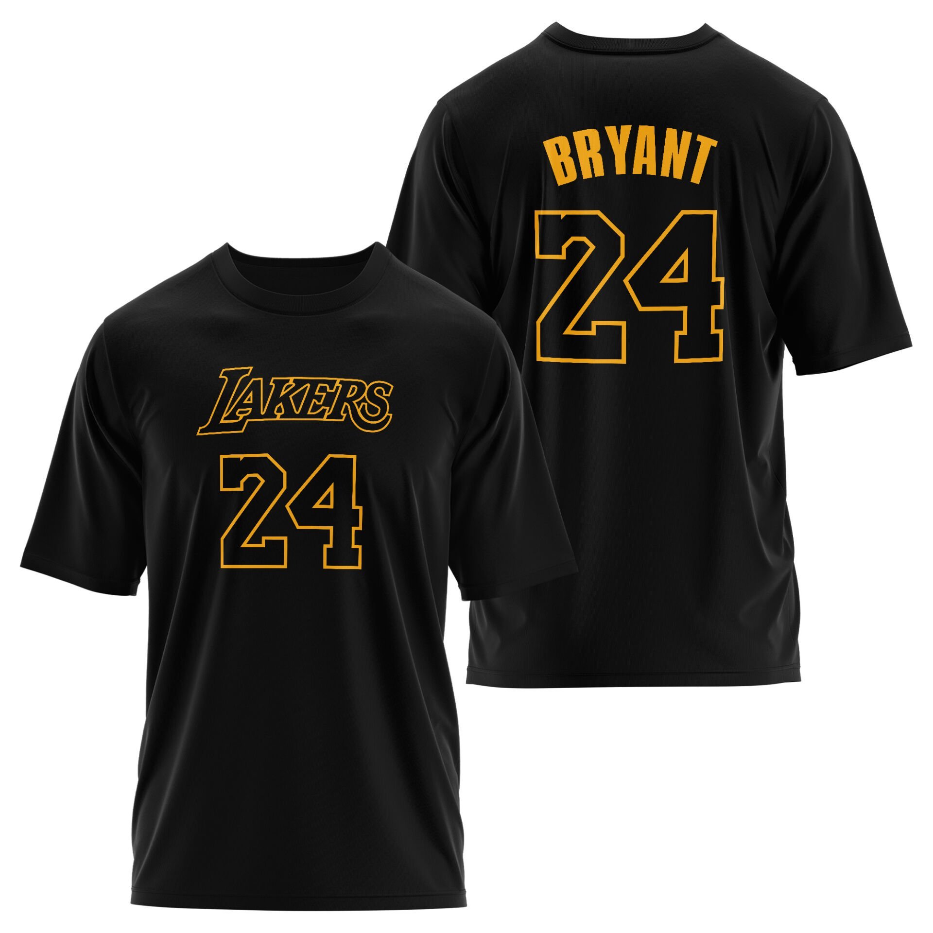 Kobe Bryant Siyah Oversize Forma Tişört