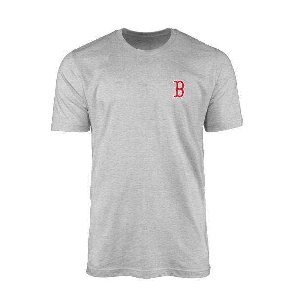 Red Sox Logo Gri Tshirt