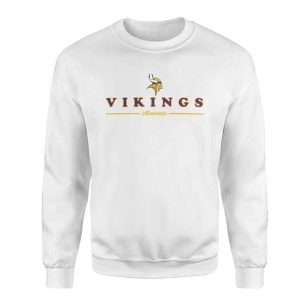 Minnesota Vikings NFL Beyaz Sweatshirt