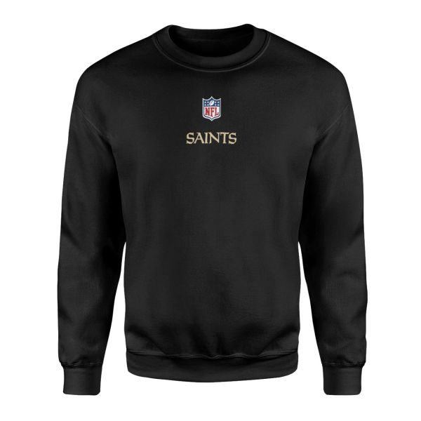New Orleans Saints Iconic Siyah Sweatshirt
