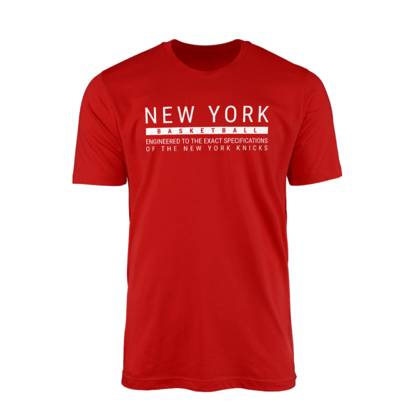 New York Basketball Kırmızı Tshirt