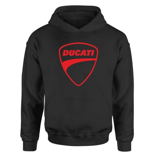 Ducati V Siyah Hoodie