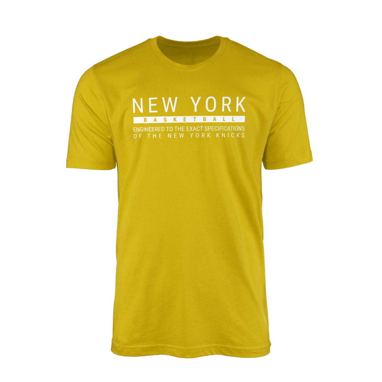 New York Basketball Sarı Tshirt