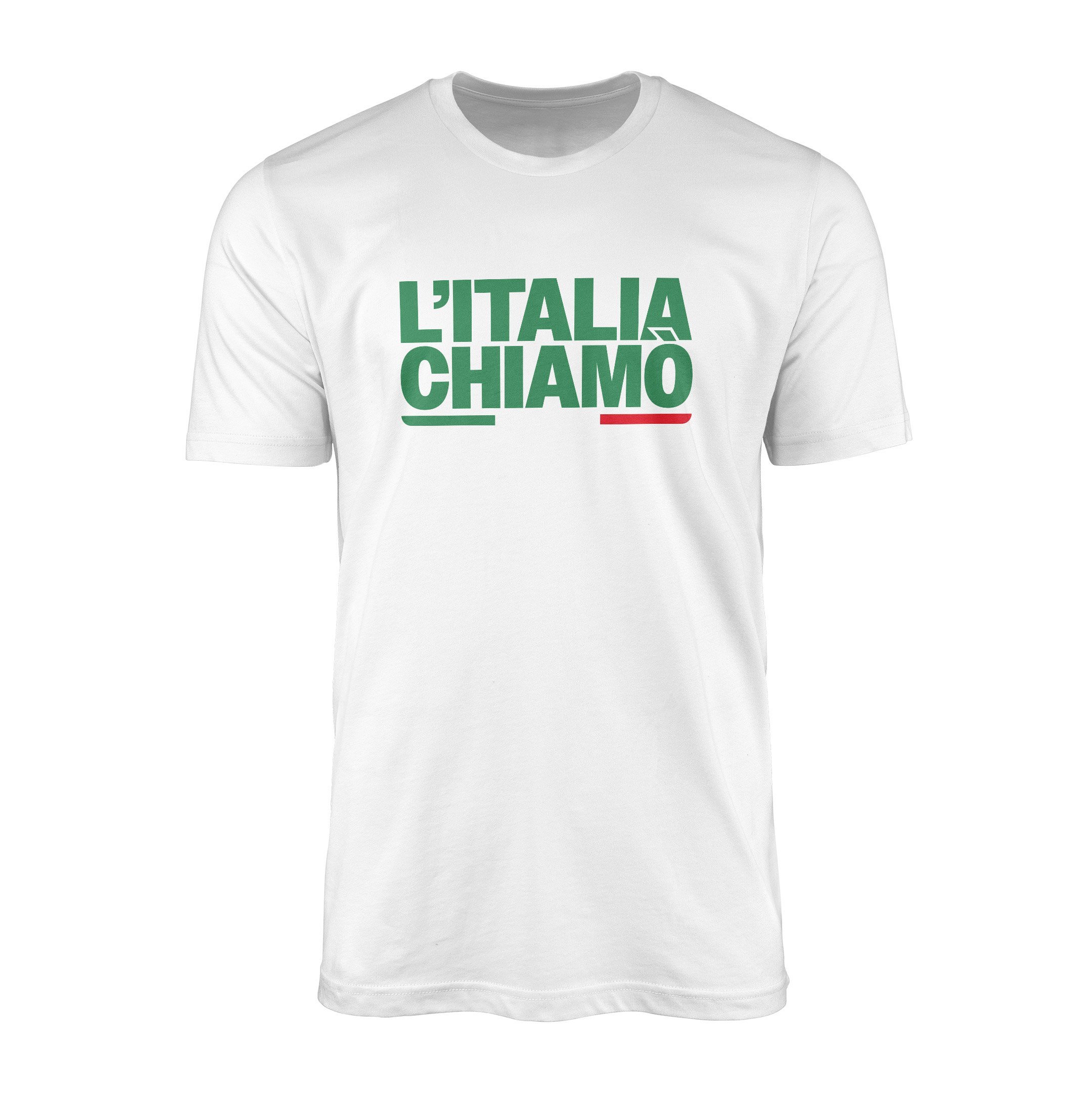 L'Italia Chiamo Beyaz Tişört