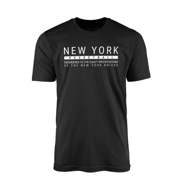 New York Basketball Siyah Tshirt