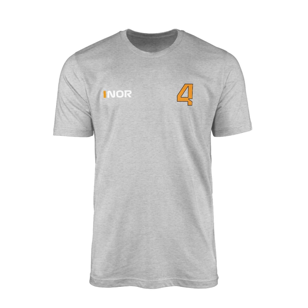 Lando Norris 4 Gri Tshirt