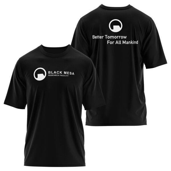 Black Mesa Siyah Oversize Tişört