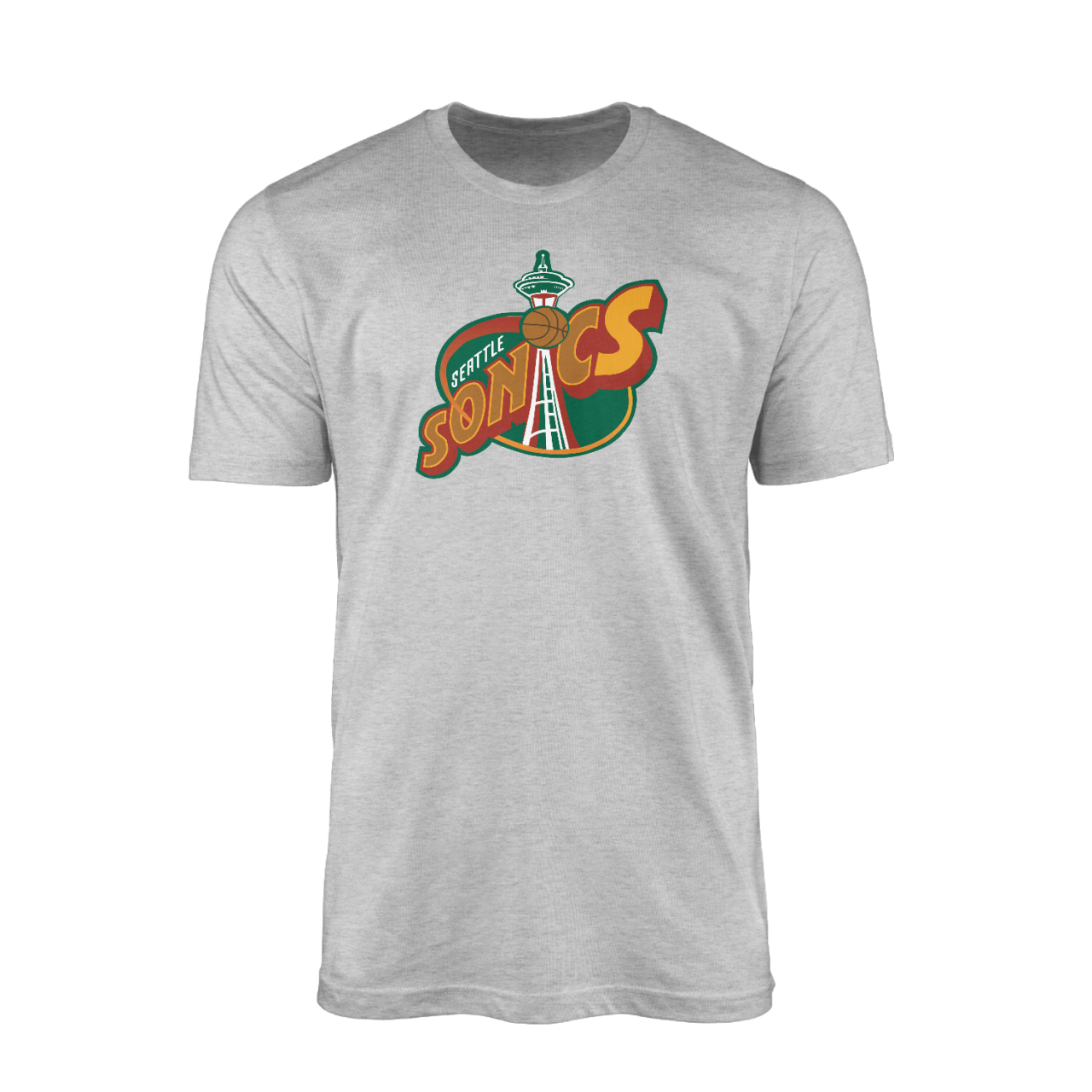 Seattle Supersonics Logo Gri Tshirt