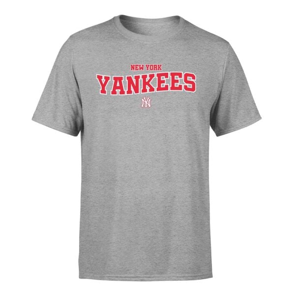NY Yankees Gri Tişört