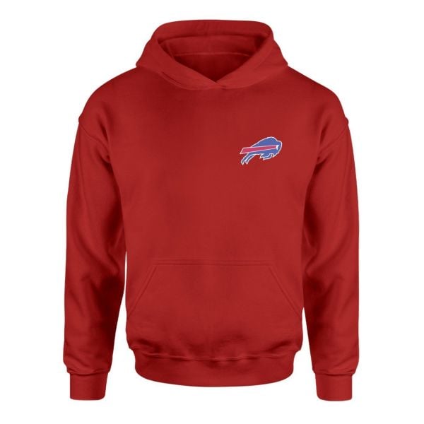 Buffalo Bills Superior Logo Kırmızı Hoodie