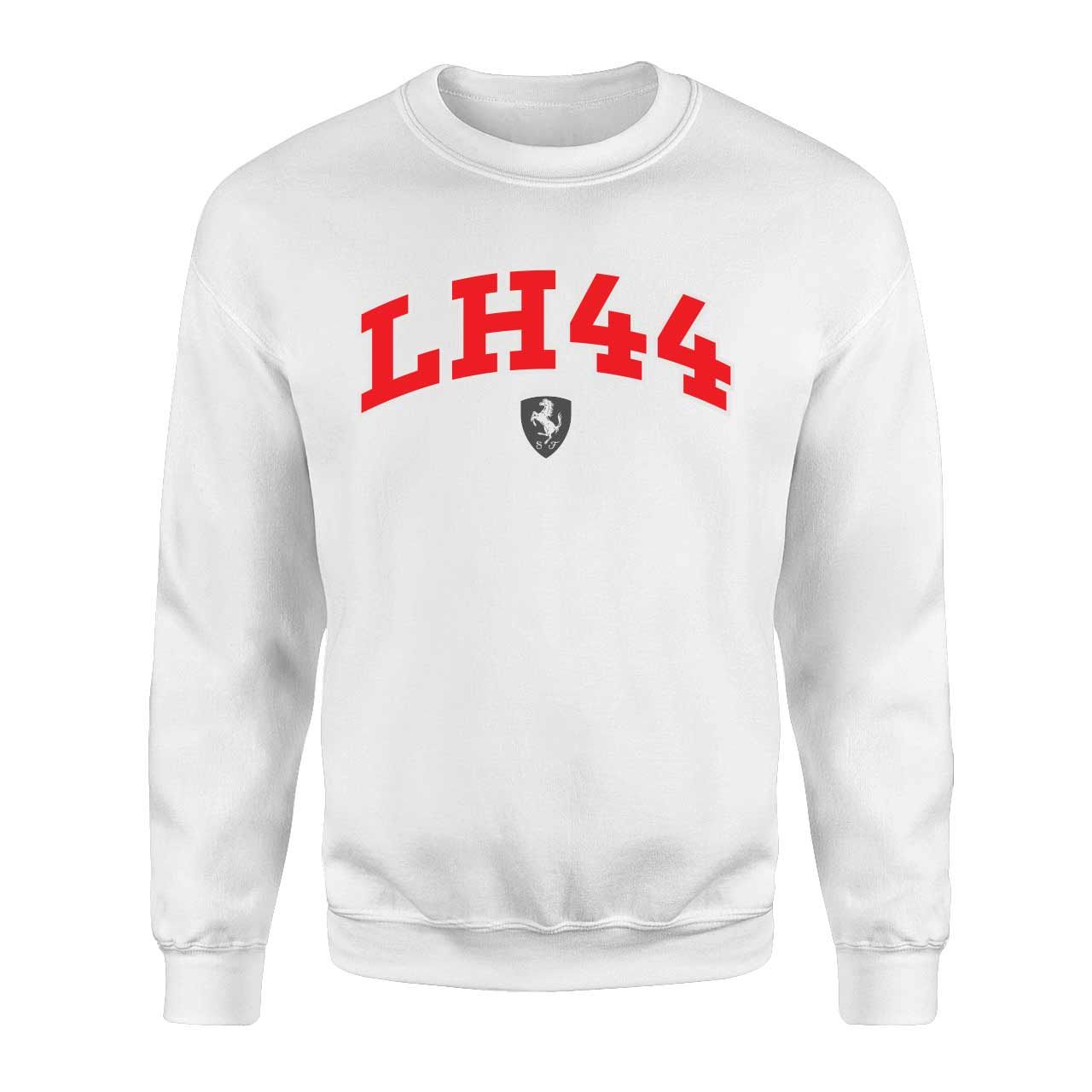 Lewis Hamilton 44 Ferrari Beyaz Sweatshirt