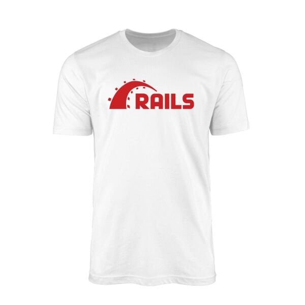 Ruby On Rails Beyaz Tişört