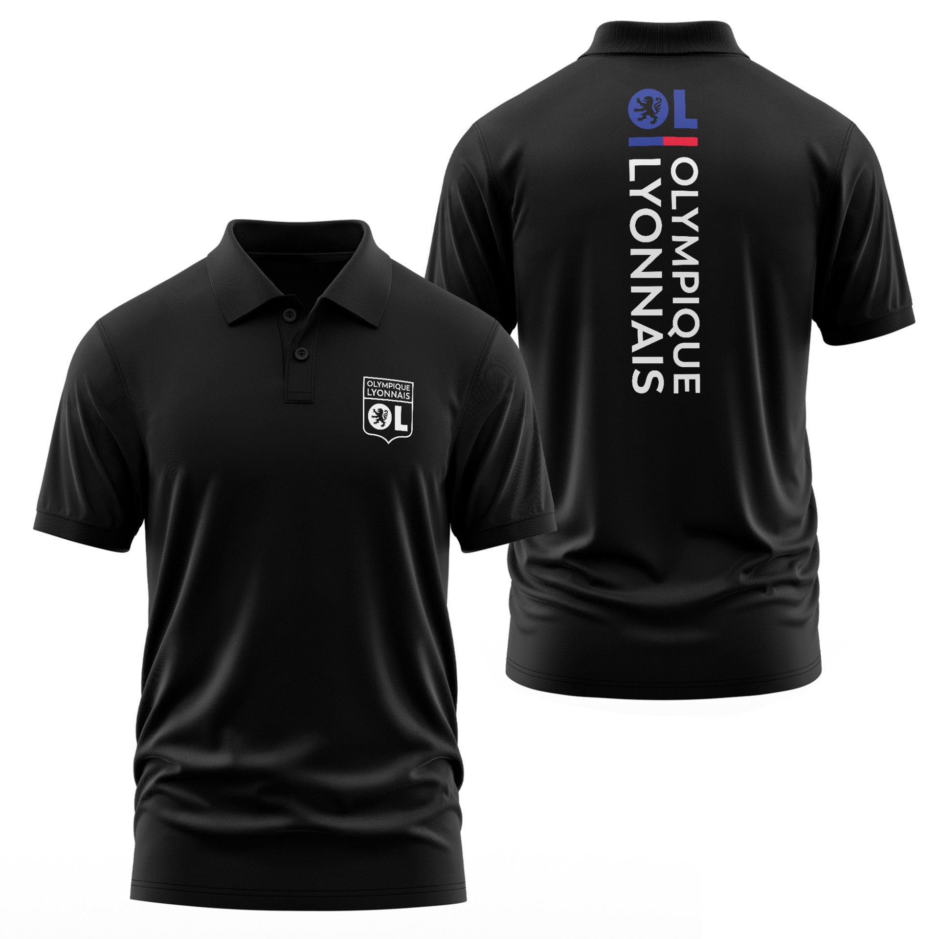 Olympique Lyonnais | L'OL Edition Siyah Polo Tişört
