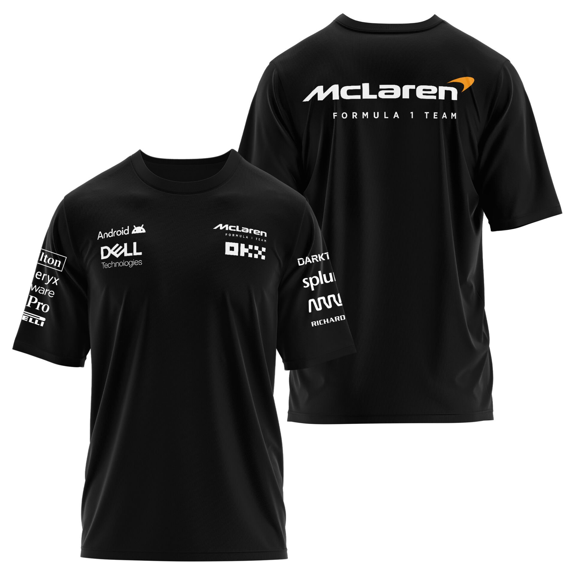 McLaren Racing 2024 Teamline Siyah Oversize Tişört