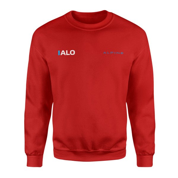 Fernando Alonso ID Kırmızı Sweatshirt