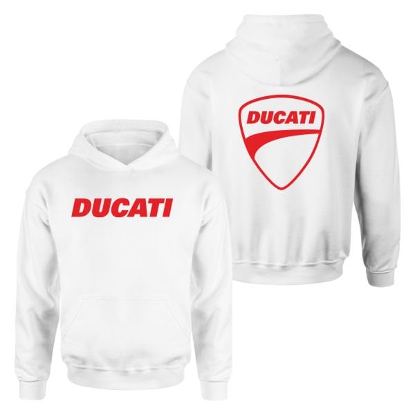 Ducati Corse SE Beyaz Hoodie