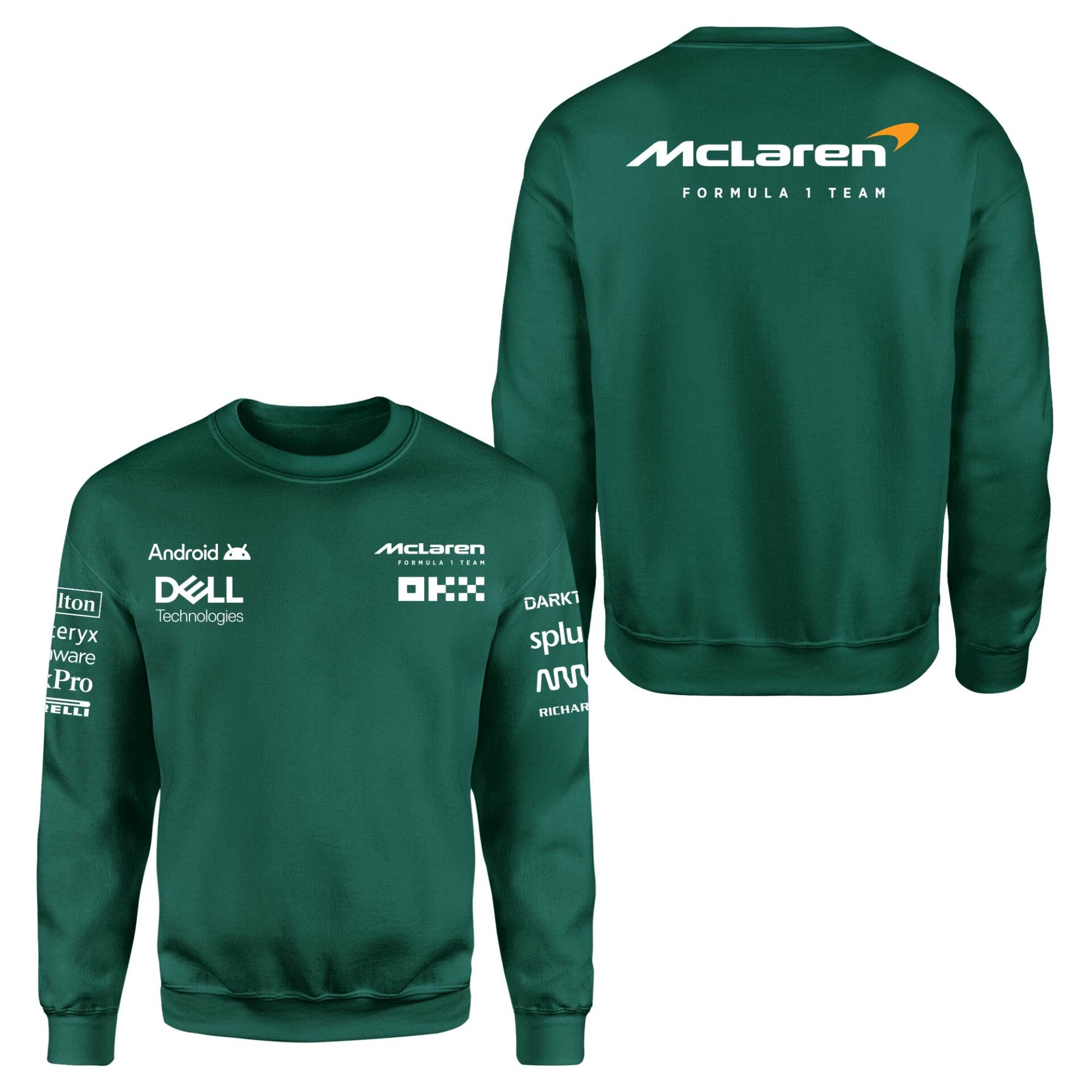McLaren Racing 2024 Teamline Nefti Yeşili Sweatshirt