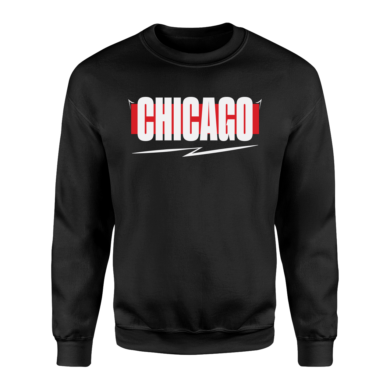 Chicago Siyah Sweatshirt