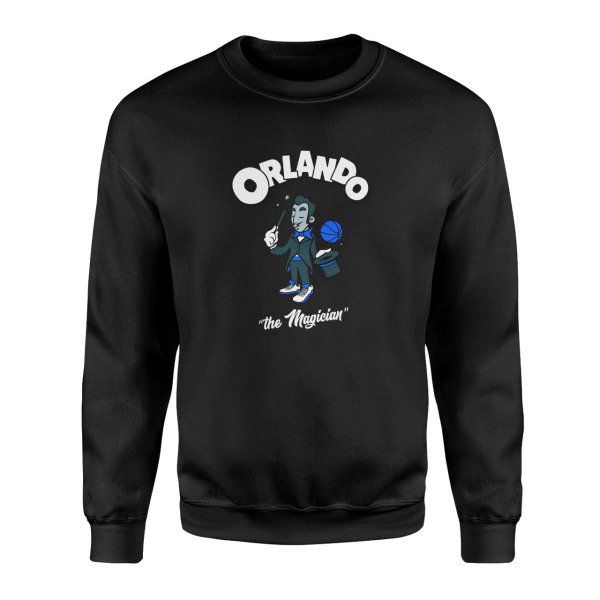 Cartoon Siyah Sweatshirt