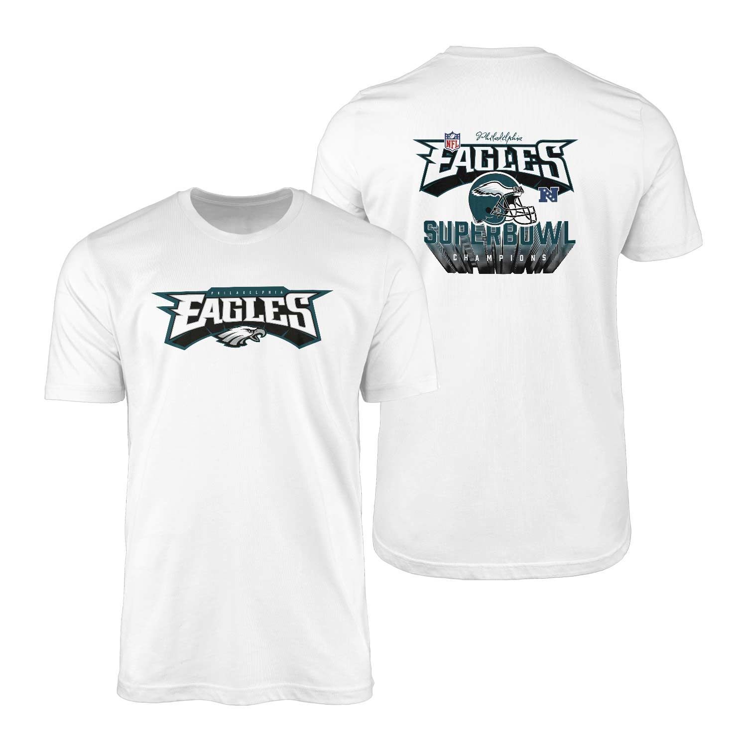 Philadelphia Eagles Superbowl Champions NZ Beyaz Tişört
