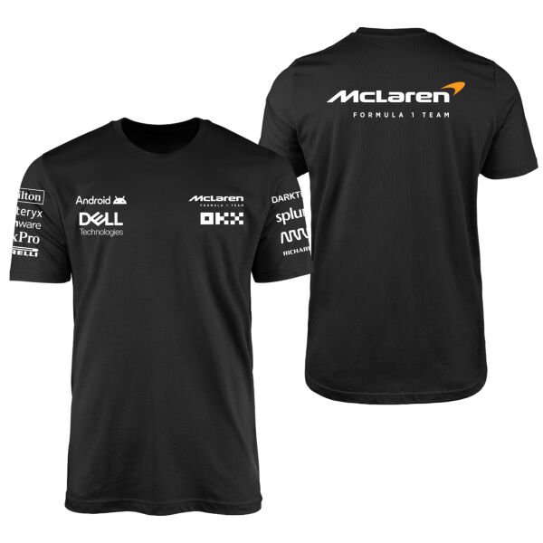McLaren Racing 2024 Teamline Siyah Tişört