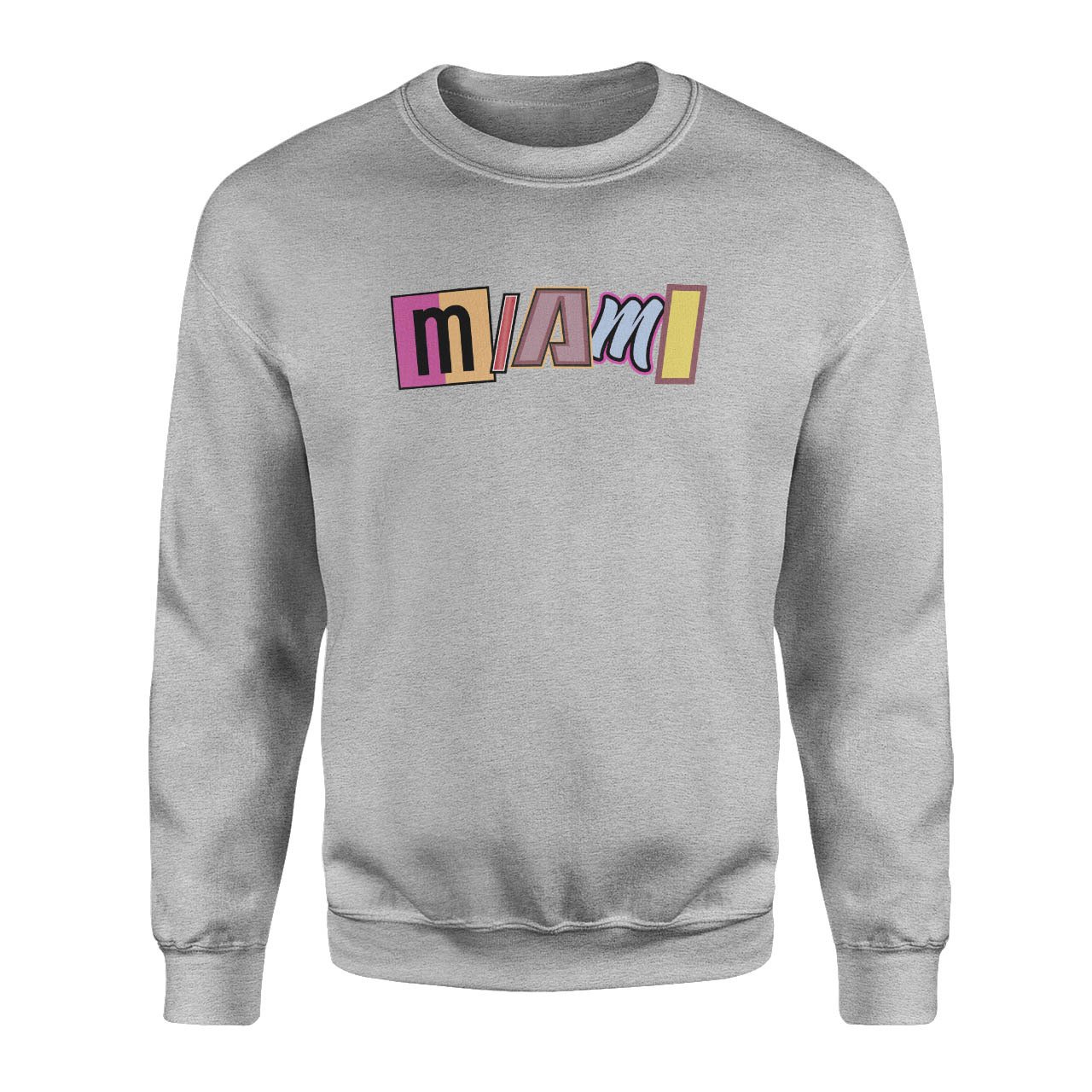 Miami All in Design Gri Sweatshirt